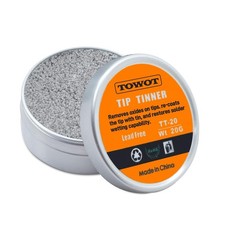 TOWOT Tip Tinner For Electronics Soldering, Iron 1 Count (Pack of 1), black