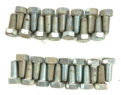 KARTITE ALLOY FULL THREADED 3/4''-10 STEEL HEX BOLTS (LOT OF 27)