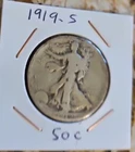 1919-S Walking Liberty, Silver, Half Dollar