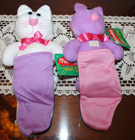 New PURR-TENDER SOCK-EMS Black Cat Plush Burger King Hallmark 1987 Vintage — photo 6
