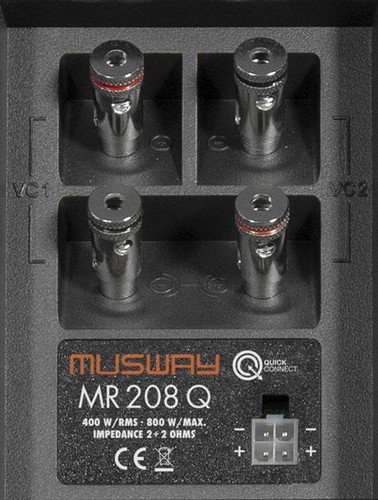 MUSWAY MR208Q Dual Bassreflex Subwoofer Bassreflexbox 8" (20 cm) Woofer 800 Watt - Bild 5 von 6