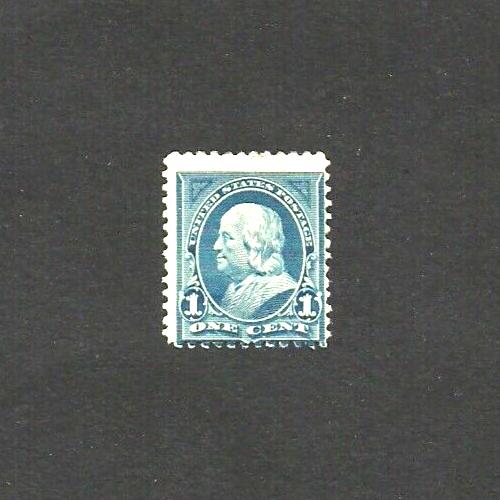 US Scott #247, MNH OG, 1 cent Franklin, blue, VG/Fine centering, sound - Picture 1 of 2