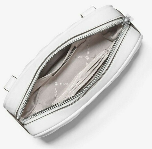 Michael Kors Rose Quilted Convertible Belt Bag White Silver 35T0SXOC1I $348 FS Y - Bild 3 von 6