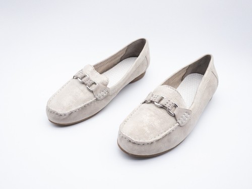 Gabor Damen Mokassin Slipper Halbschuh Freizeitschuh beige Gr.40 EU Art.1618-55