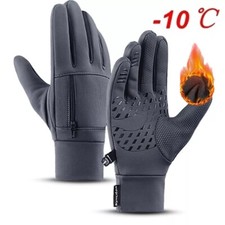 Men -10  Warm Thermal Running Cycling Work Gloves Fleece Insulated Winter Gloves