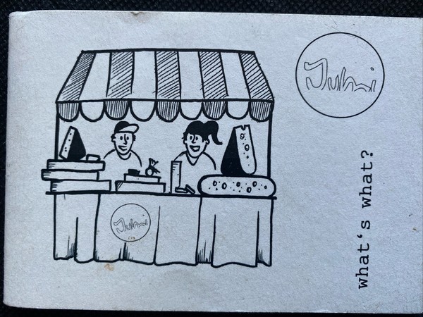 Folleto de queso JUMI de colección Borough Market 2015. 10,5 x 7 cm