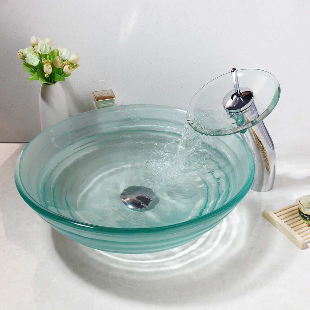 Hand Paint Bathroom Art Washbasin Vessel Chr Glass Cheap super special price Tempered Sink Max 81% OFF