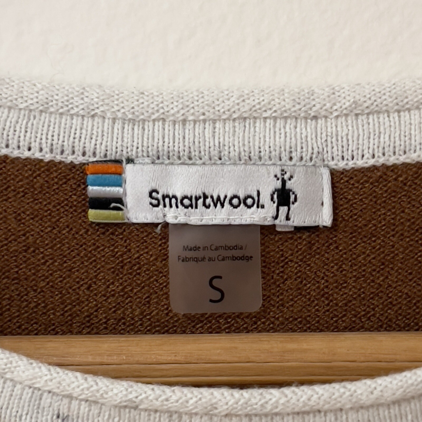 Smartwool Crew Neck Knit Shadow Pine Colorblock P… - image 3