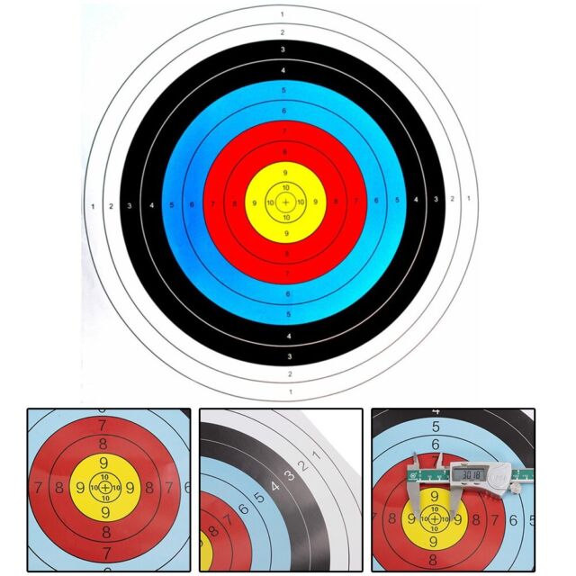 Archery Paper Targets Paper Face 40x40cm Bow Practice Brand new High quality