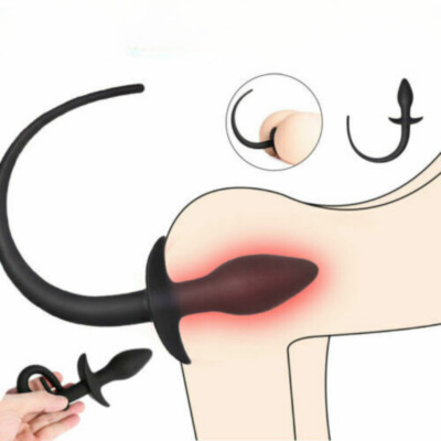Silicone Dog Tail Plugs For Adult Slaves Women Men Games Puppy  Cosplay