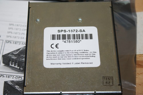 Transition Networks Stand Alone Power Supply SPS-1872-SA - Picture 4 of 4