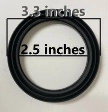 Two inch Toilet Flush Valve Gasket for one Piece Toilet Flush Valves by NuFlush 