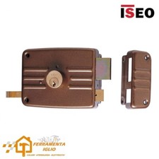 Serratura ISEO per Portone in Ferro Legno Cilindro Fisso 3 Mandate 70mm SX / DX