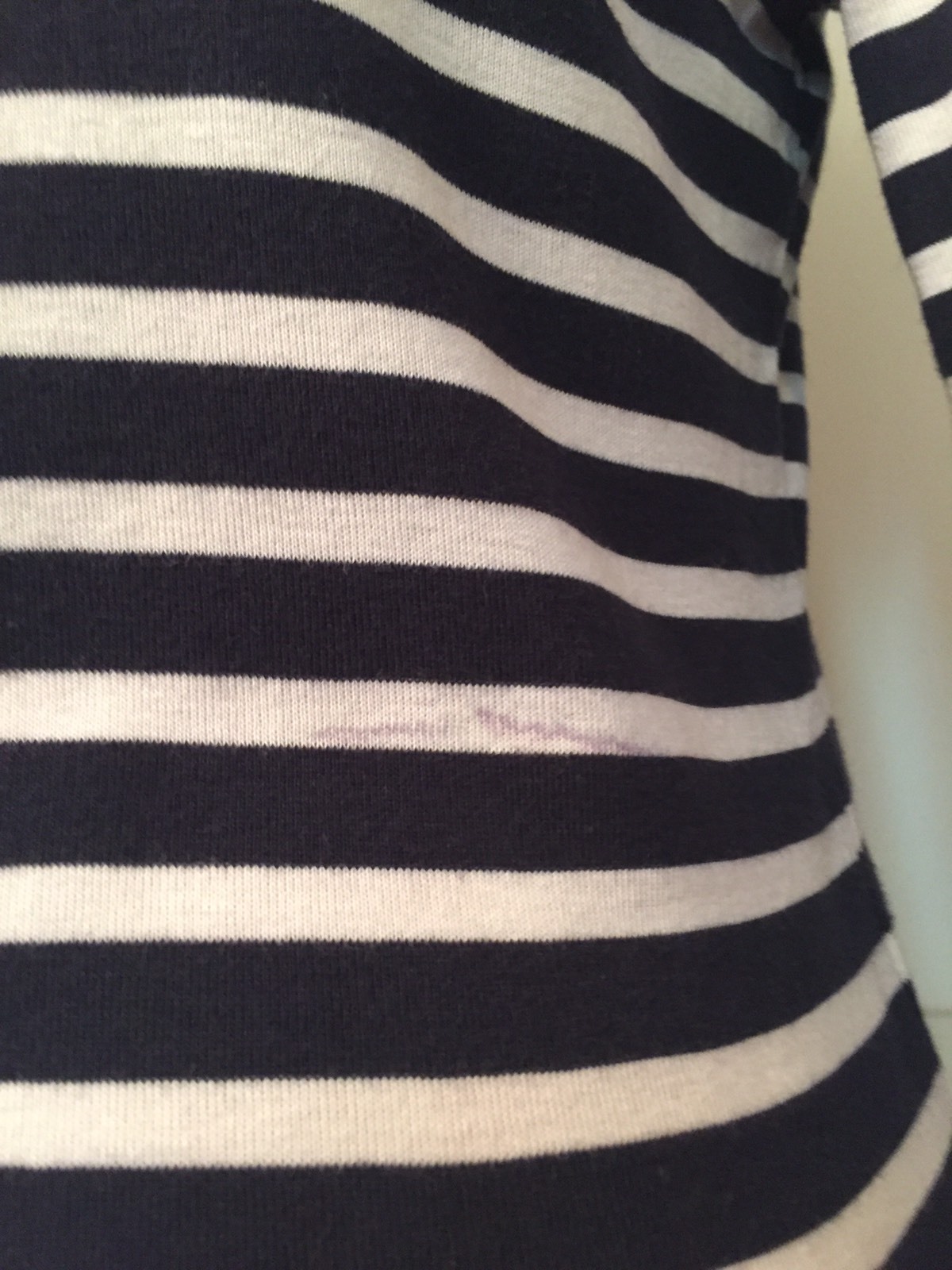 Tory BURCH top Blue White Striped Cotton Knit Red T Design Nautical Size S thumbnail 3