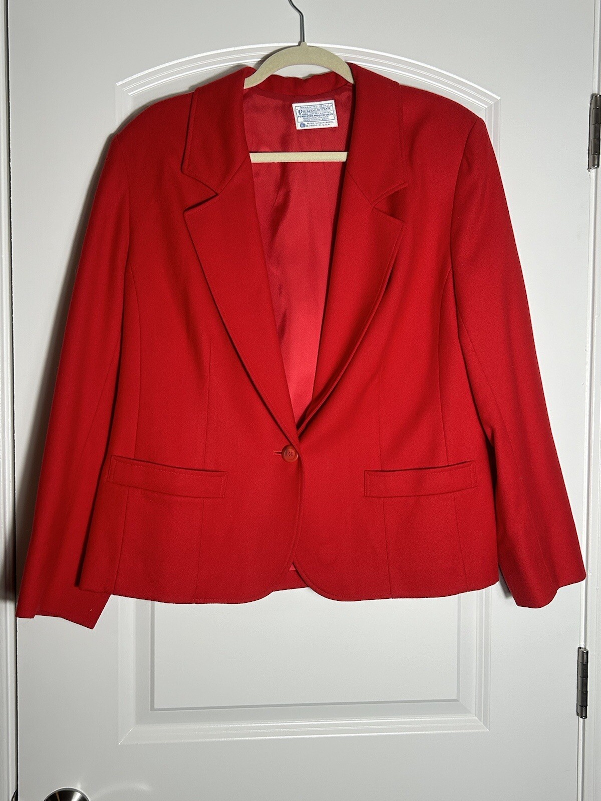 Pendleton Blazer Jacket Red Virgin Wool Womens Sz… - image 1
