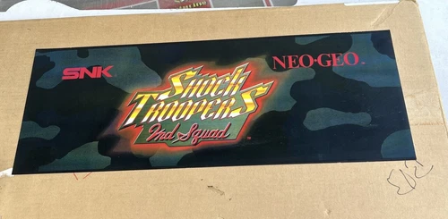 Original Nos Old Stock Translight Shock Trooper Neo Geo arcade sign marquee IF38