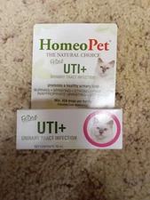 Homeopet Uti Plus Urinary Tract Infection For Cats, 15 Ml Natural Remedy Feline.