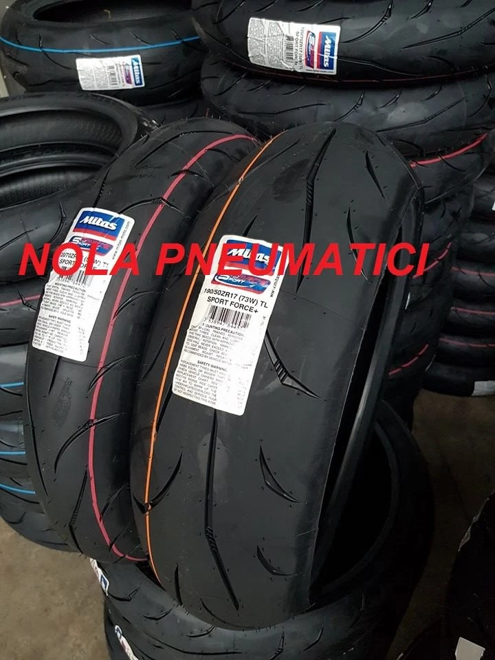 Coppia 120/70 ZR17 58W 190/50 ZR17 73W MITAS SPORT FORCE + DOT2025