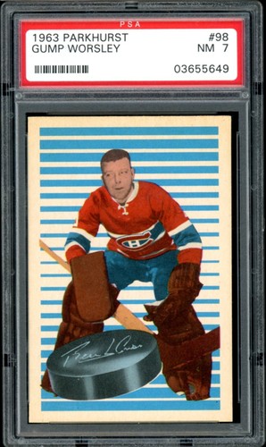 Gump Worsley #98 1963 Parkhurst card