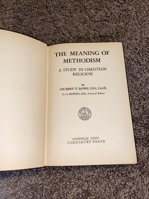 Study On Methodism The Meaning of Methodism Study In Christian Religion 1926 Cokesbury ...