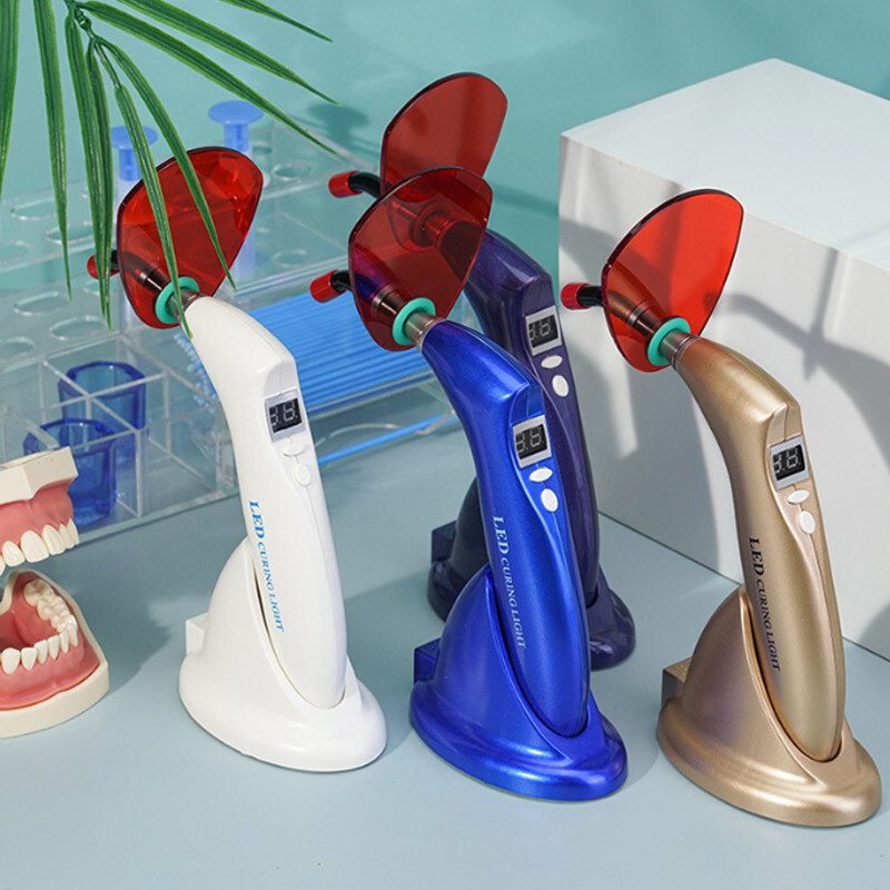 USA Dental LED Curing Light Lamp Cordless Wireless Composite Cure 5W 2000mW