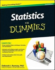 Statistics For Dummies - Paperback By Rumsey,...
