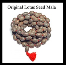 Kamal Gatta LOTUS SEED Japa MALA Rudraksh Guru Bead Rosary Yoga Beads Meditation