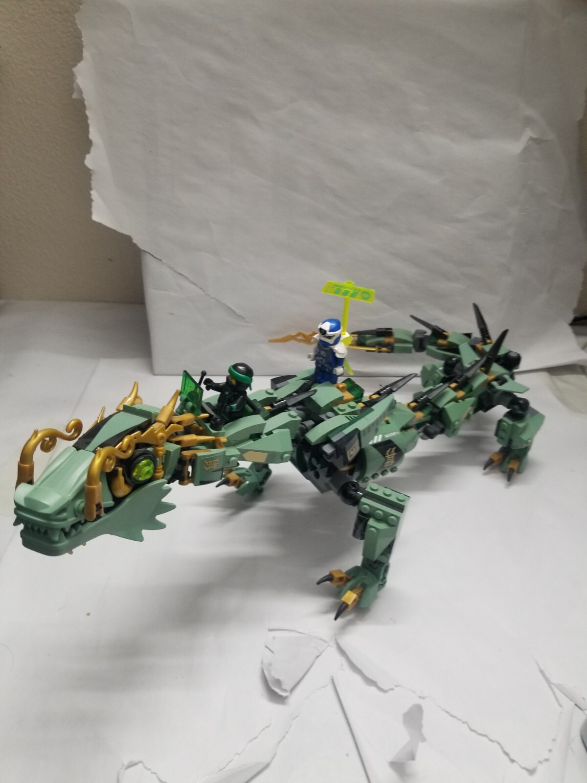 LEGO The LEGO Ninjago Movie: Green Ninja Mech Dragon (70612) Incomplete