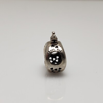 Pandora Sterling Silver Logo O Crown Bead Charm 799036COO | eBay