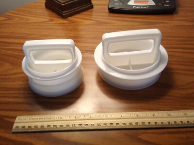 Tupperware burger presses Large and Small sets