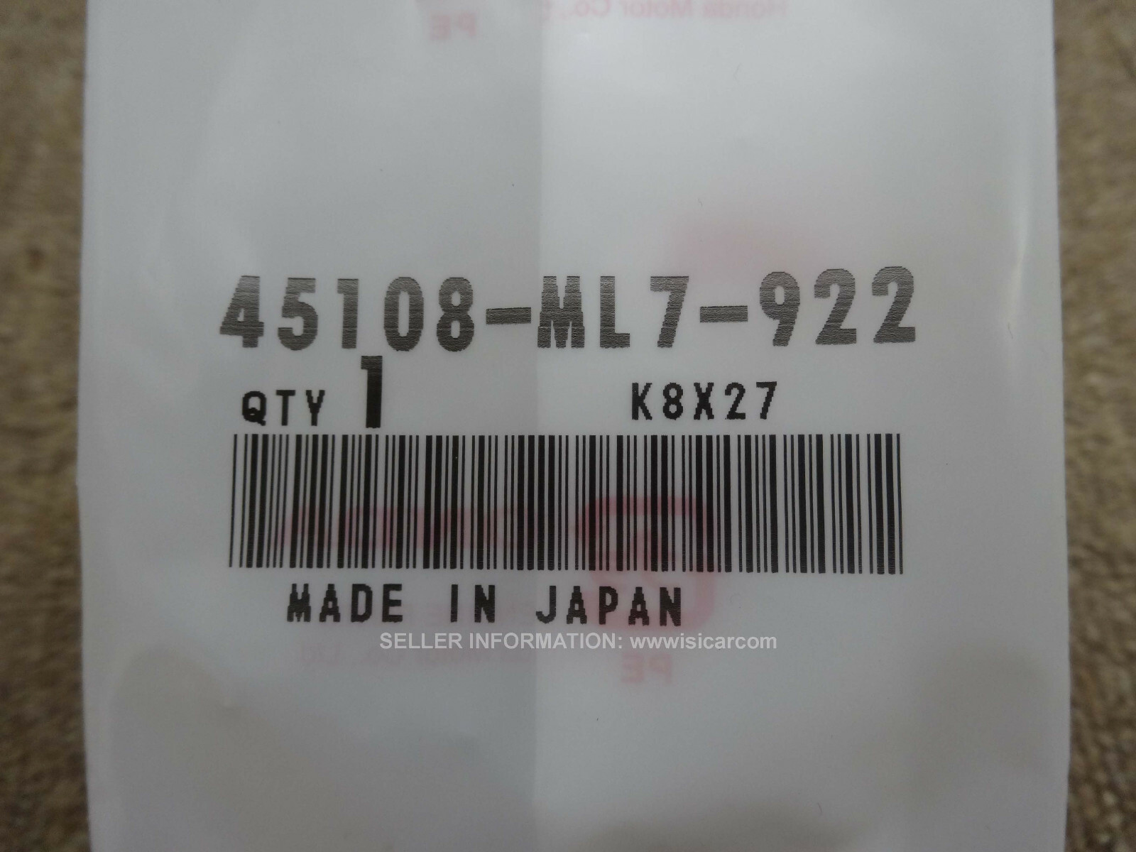 Spring Pad (nissin) for a Front Brake Caliper - Honda Cb2501 2001  