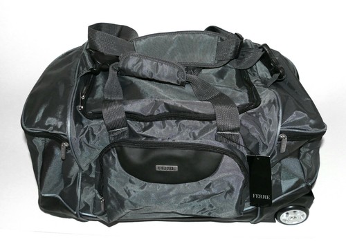 Gianfranco Ferre GFF 2in1 Trolley Reisetasche Tasche dunkelgrau, schwarz, neu - Bild 5 von 12
