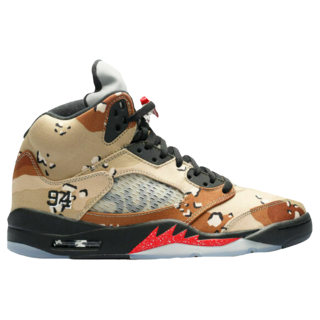 Supreme x Air Jordan 5 Retro Desert Camo