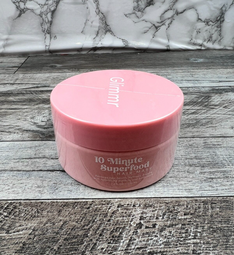 Glimmr 10 Minute Superfood Hair Mask | 7.4oz | Deep Conditioning Vegan Hair Mask