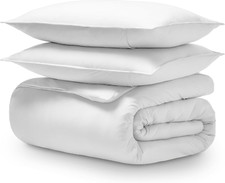 100 Organic Cotton Jersey Duvet Cover Set - King/Cal King Size - Ultra Soft - 1
