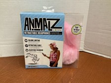 Animalz By ReTrak Retractable Headphones Jam Bunneez