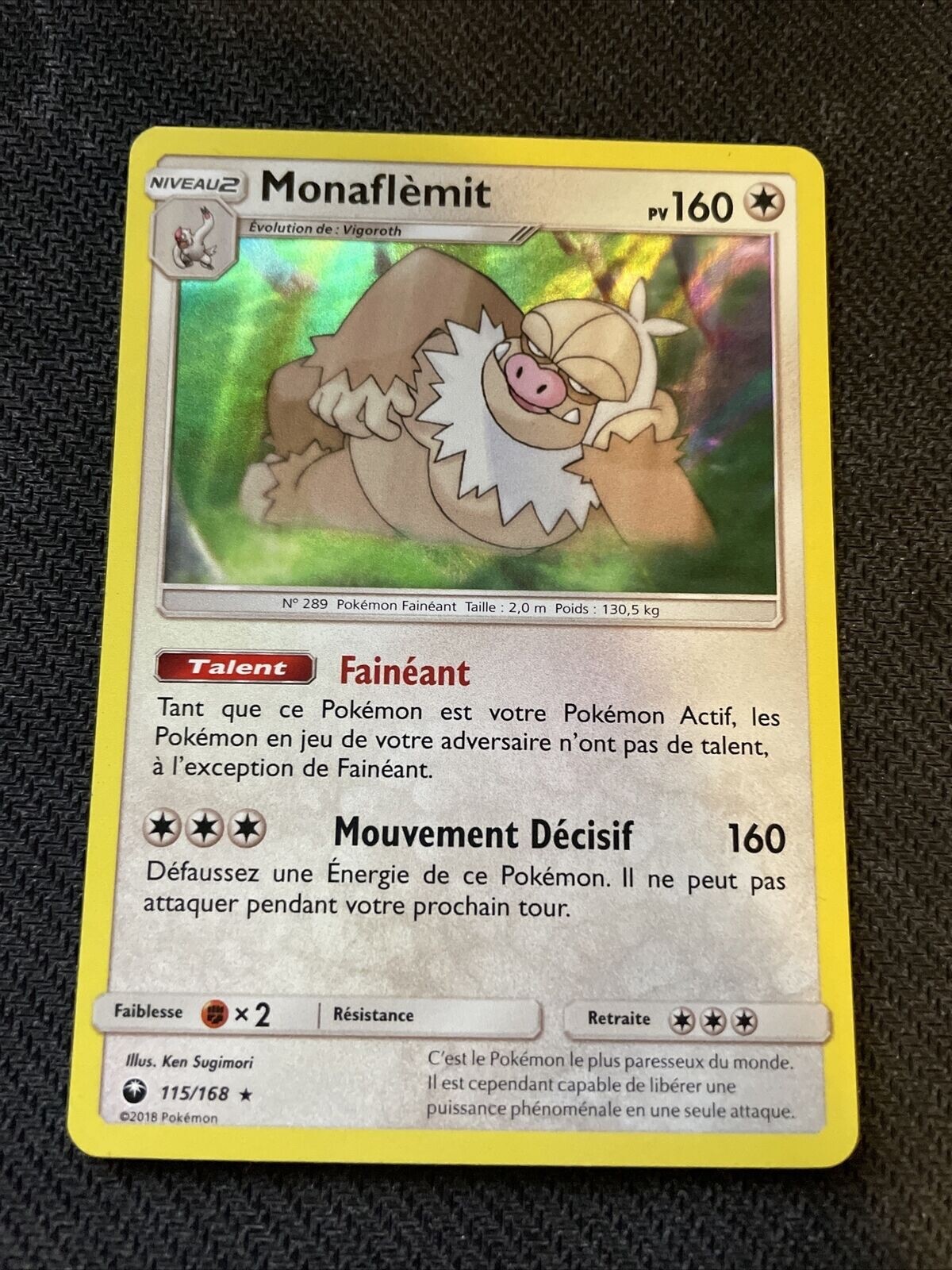 Pokemon - Slaking - 115/168 - Holo Rare - Celestial Storm - NM/M