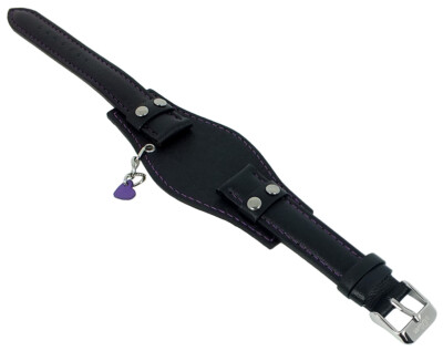 s.Oliver Uhrenarmband Unterlagenband Leder schwarz 16mm SO-1768-LQ
