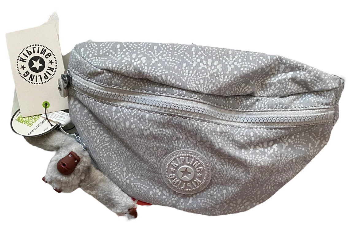 Kipling KI1265 Pria Fanny Pack Hip Waist Bag Travel Stellar Vision Gray New