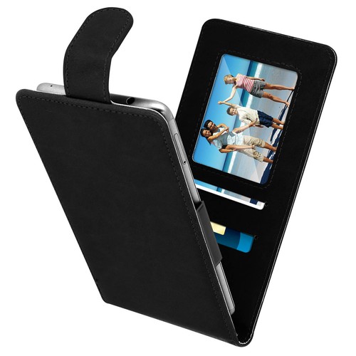 Case Smartphone Universel Cover For Flap Walet Universal - Black - - Picture 2 of 5