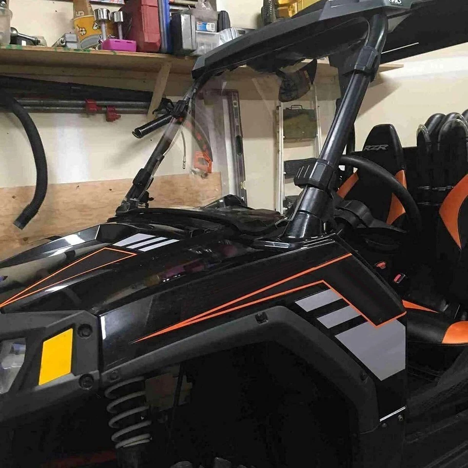 Parabrisas completo KEMIMOTO UTV para Polaris RZR 500 570 800 S 800 XP 4 900 2008-19 Foto 2 de 4