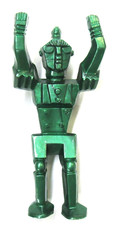 1950's metallic green Ajax Archer SPACE ROBOT 5" plastic playset figure MINT wb