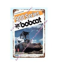 Arte de pared de metal decorativo 1980 Clark 900 Series Bobcat Loader letrero de hojalata de metal