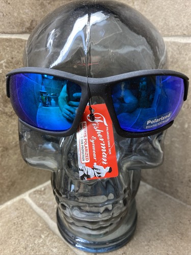 NUOVO! Occhiali da sole Fisherman Eyewear BREEZE polarizzati lenti blu viola stile Costa - Foto 2 di 7