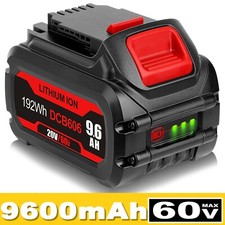 For DEWALT 20V/60V MAX FLEXVOLT 9.6Ah Lithium-ion Battery DCB612 DCB606 DCB609