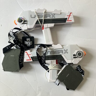 Laser X Two Player Revolution Double Blasters Battery Operated Laser Tag Gaming