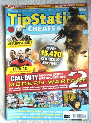 80323 Issue 56 Tip Station Cheats & Codes Magazine 2009 - Afbeelding 1 van 1