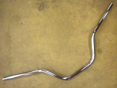 Harley chrome 1'' cruiser Softail Roadking handlebar 37'' wide 3'' pullback 5'' rise