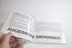 Notice Terminator 2 Judgment Day Nintendo Nes manual PAL original Booklet