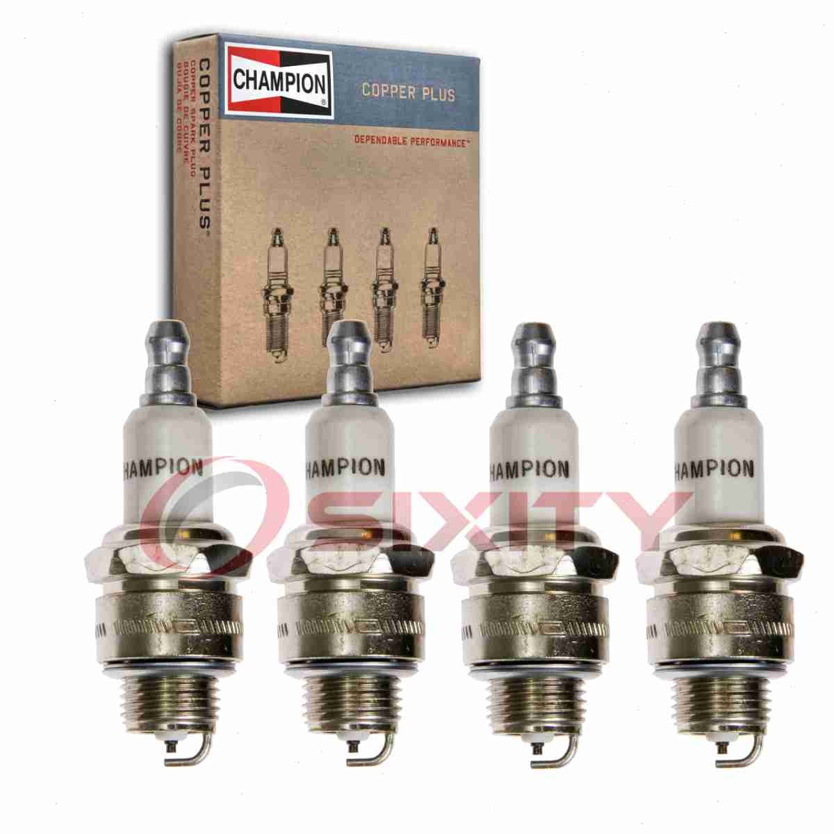 4 pc Champion Copper Plus 973 Spark Plugs for RJ19HX 92161 6787 5798 5062 fr